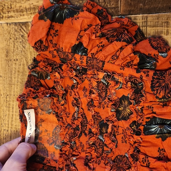 Ulla Johnson Erin Top Red Poppy Floral Size 0 - Picture 10 of 11